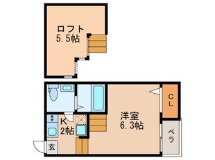 stage志賀本通の物件間取画像